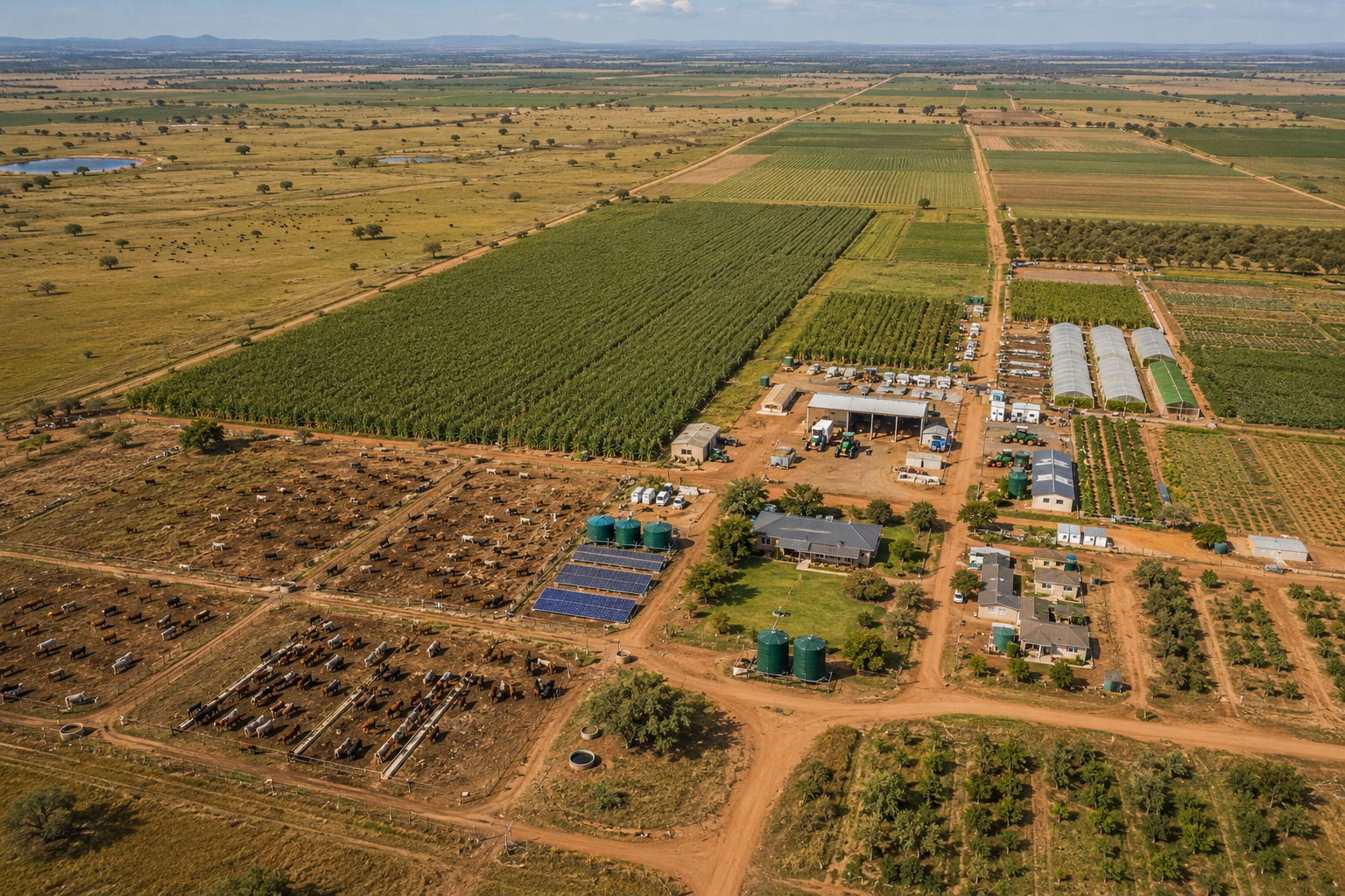 Munorama farm aerial view